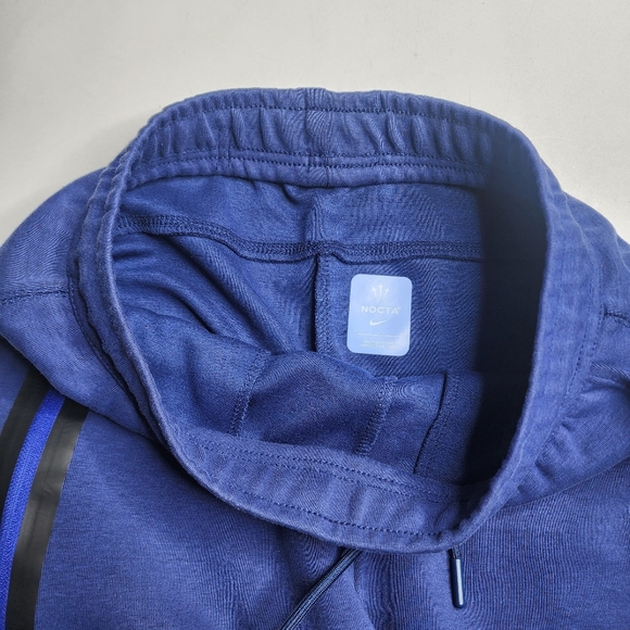 Nike x Drake Nocta Zip Tech Fleece Pants Navy Blue Size Large - Picture 4 of 16